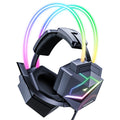 Tidesmit Gaming Headset with Surround Sound & Mic, Over-Ear Wired Black BLACK Tidesmit