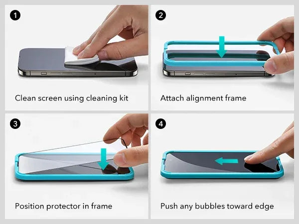 Privacy Screen Protector for iPhone - 9H Tempered Glass 3 Pack Tidesmit