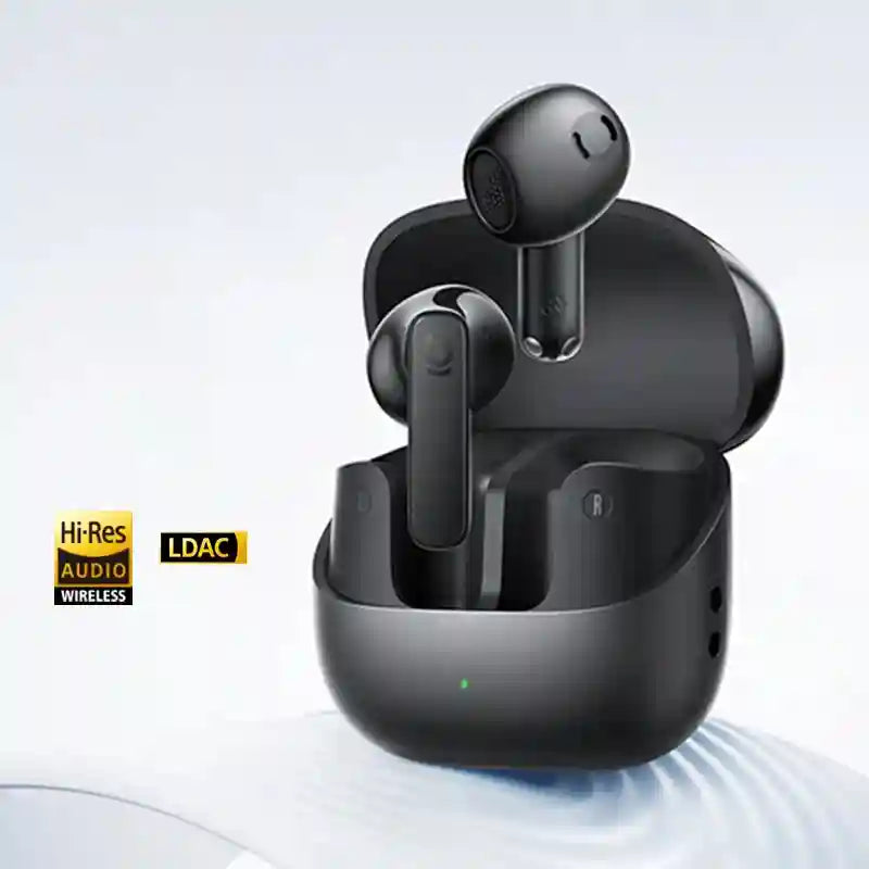 Wireless Earbuds with Active Noise Cancellation & Hi-Res Audio - Tidesmit Black Tidesmit