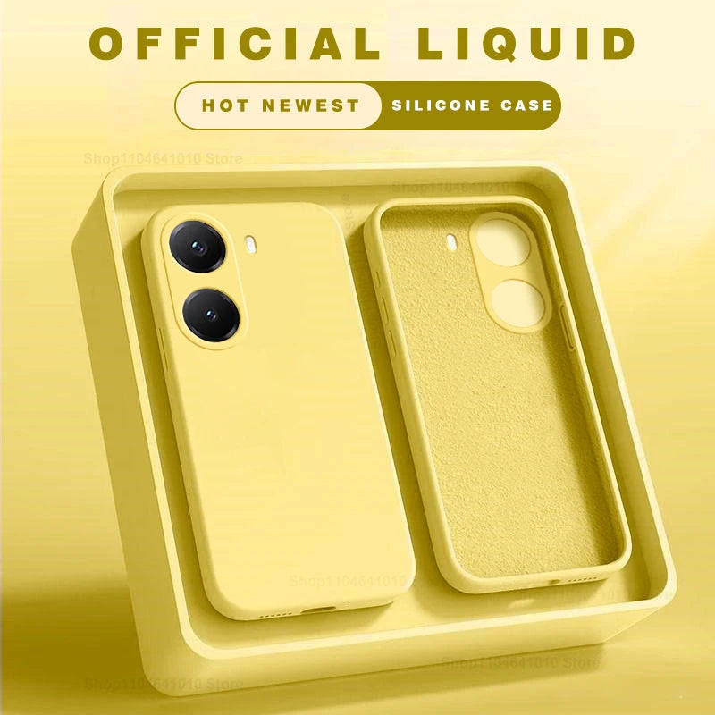 Poco X7 Pro Liquid Silicone Case: Shock-Absorbing Slim Fit Cover Tidesmit