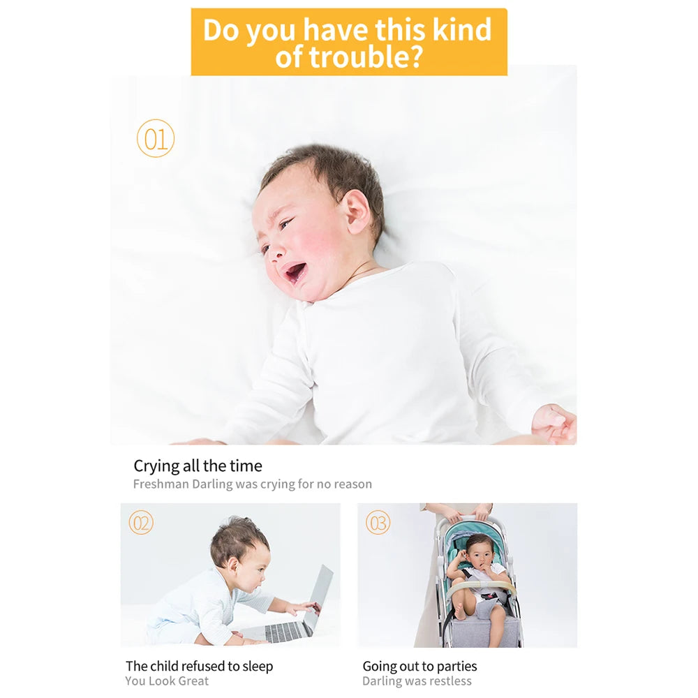 Smart Baby Sleep Soother White Noise Sound Machine for Infants Toddlers with 6 Soothing Sounds Intelligent Voice Activated
