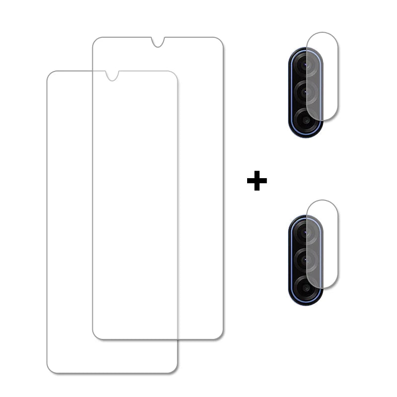 For Samsung Galaxy A17 Glass Samsung A17 Screen Protector Tempered Glass Protective Phone Rear Camera Lens Film For Samsung A17 AE 2Glass-2Camera Film Galaxy A17 Tidesmit