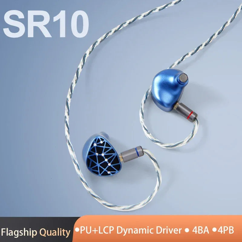 Sound Rhyme SR10 10-Driver Hybrid HiFi Wired IEMs by Tidesmit Tidesmit