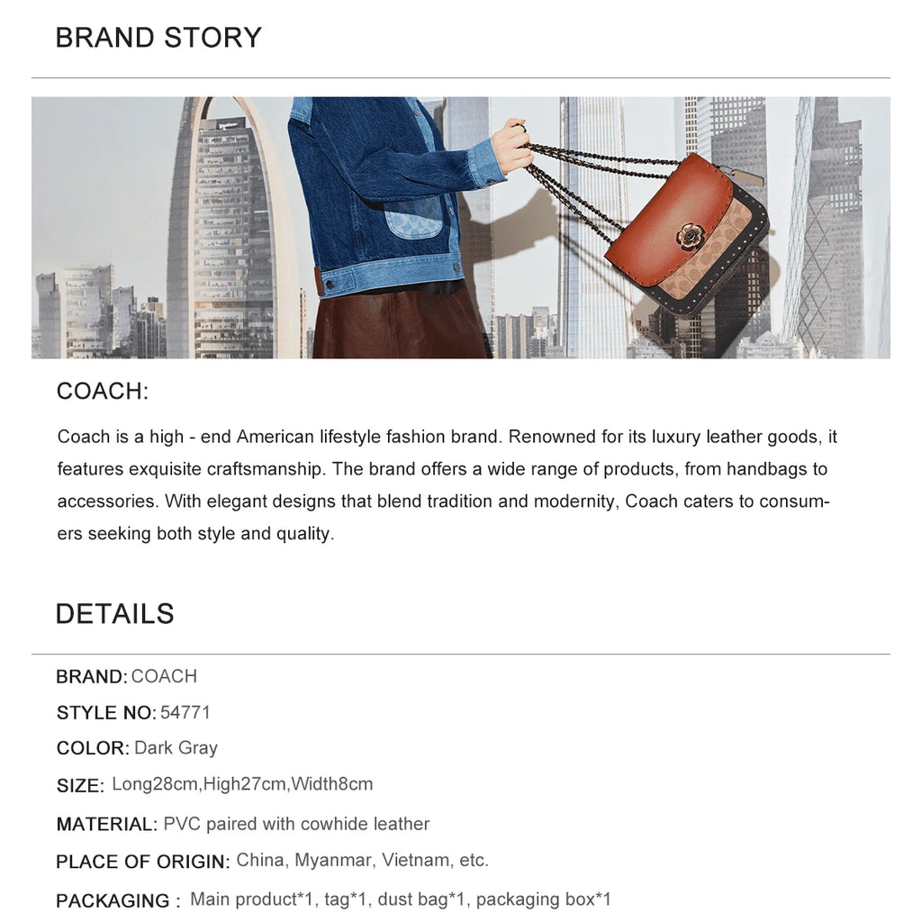 Coach Exquisite Single-Shoulder Crossbody Bag For Men