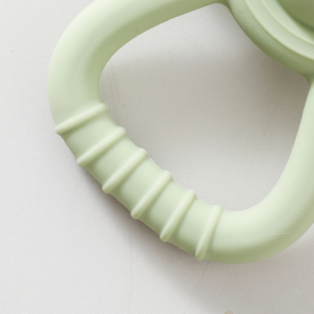 Baby BPA Free Silicone Teether Toy Rattle Silicone Teething for Teeth Newborn Accessories Food Grade Infant Soothing Nusing Toys
