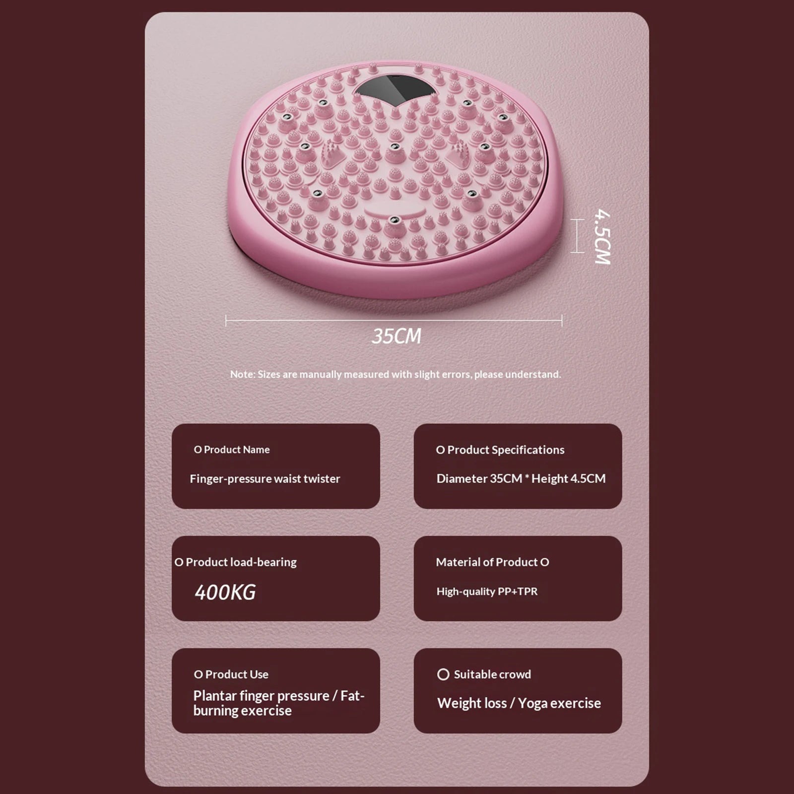 Waist Twisting Disc with Magnetic Foot Massage Therapy - Tidesmit Body Shaping Massage Equipment Tidesmit