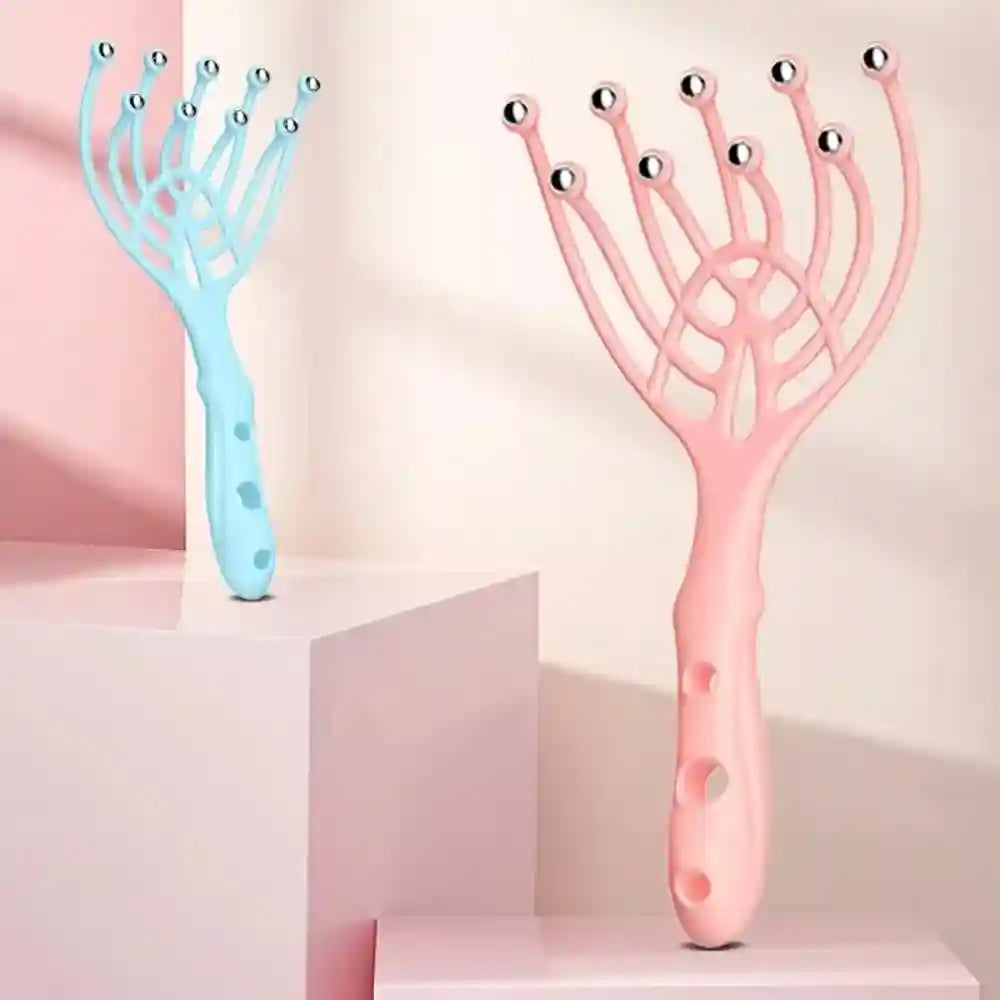 Head Scalp Massager with Steel Ball Rollers for Tension Relief Massage Roller Tidesmit