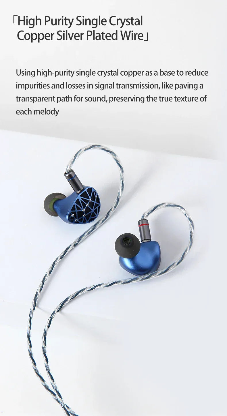 SoundRhyme SR10 10-Driver Hybrid HiFi Wired IEMs by Tidesmit Tidesmit