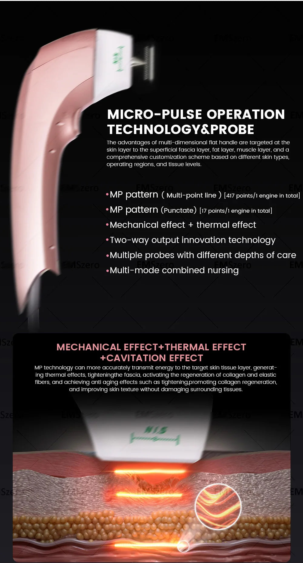12D HIFU Face Lifting Machine - Professional Skin Firming Device Body Shaping Massage Equipment Tidesmit