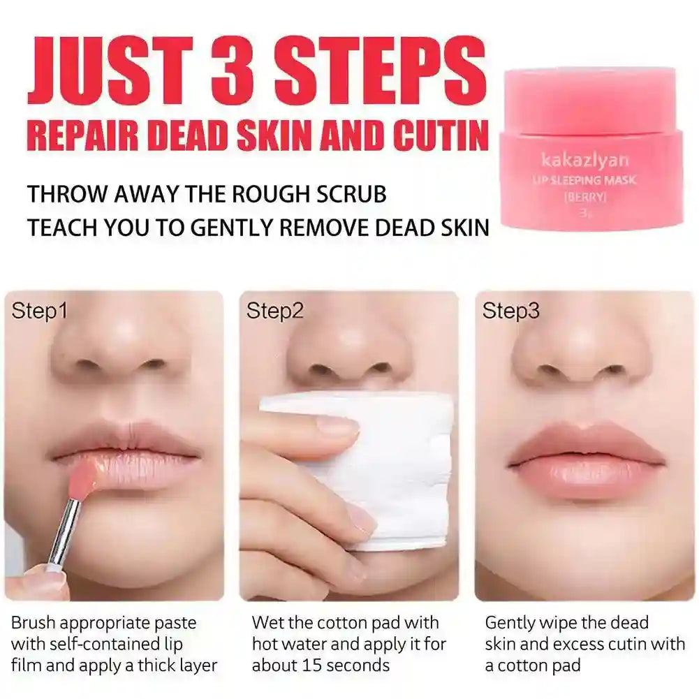 Strawberry Lip Balm Set: Hydrating Lip Treatment & Jelly Mask (2PCS) Lip Care Tidesmit