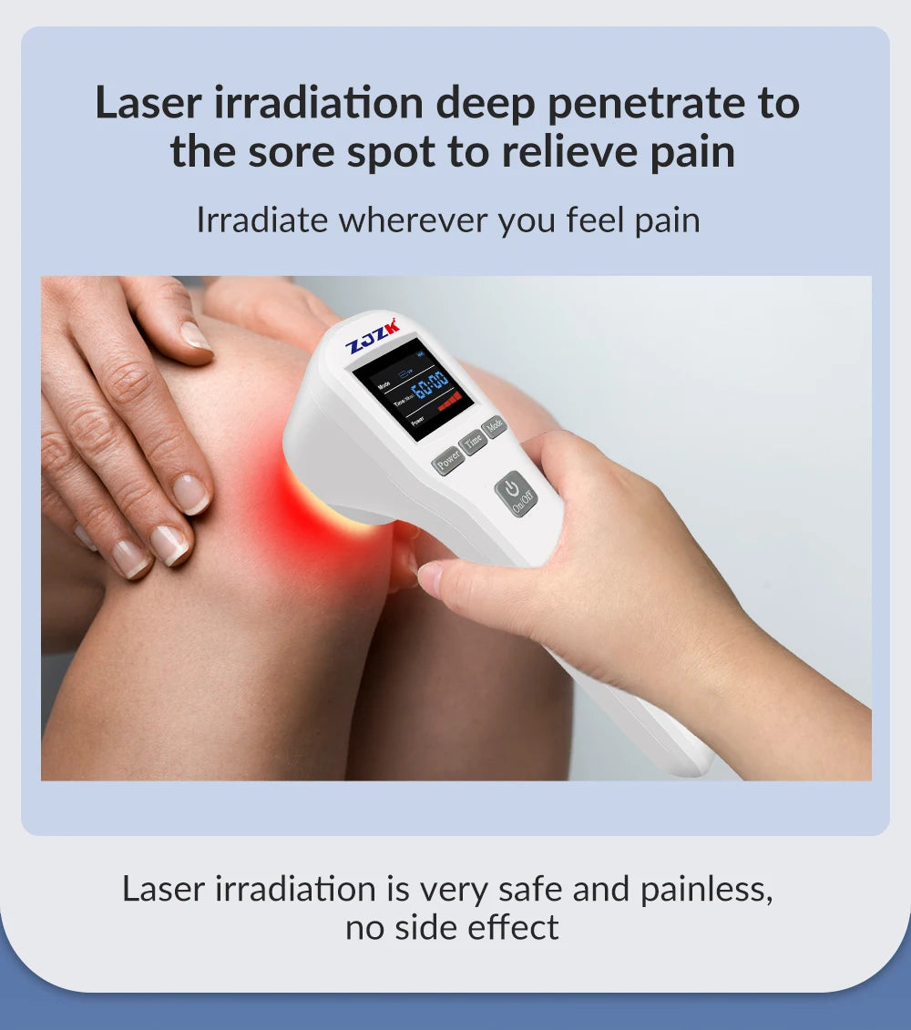 Cold Laser Therapy Device for Pain Relief | 808nm & 650nm Laser Body Shaping Massage Equipment Tidesmit