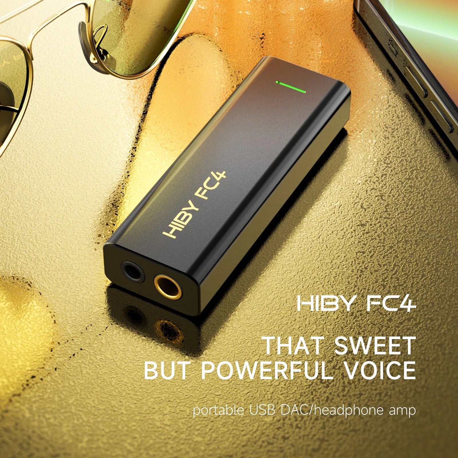HiBy FC4 USB DAC Dongle & MQA Headphone Amplifier for High-Fidelity Audio Tidesmit