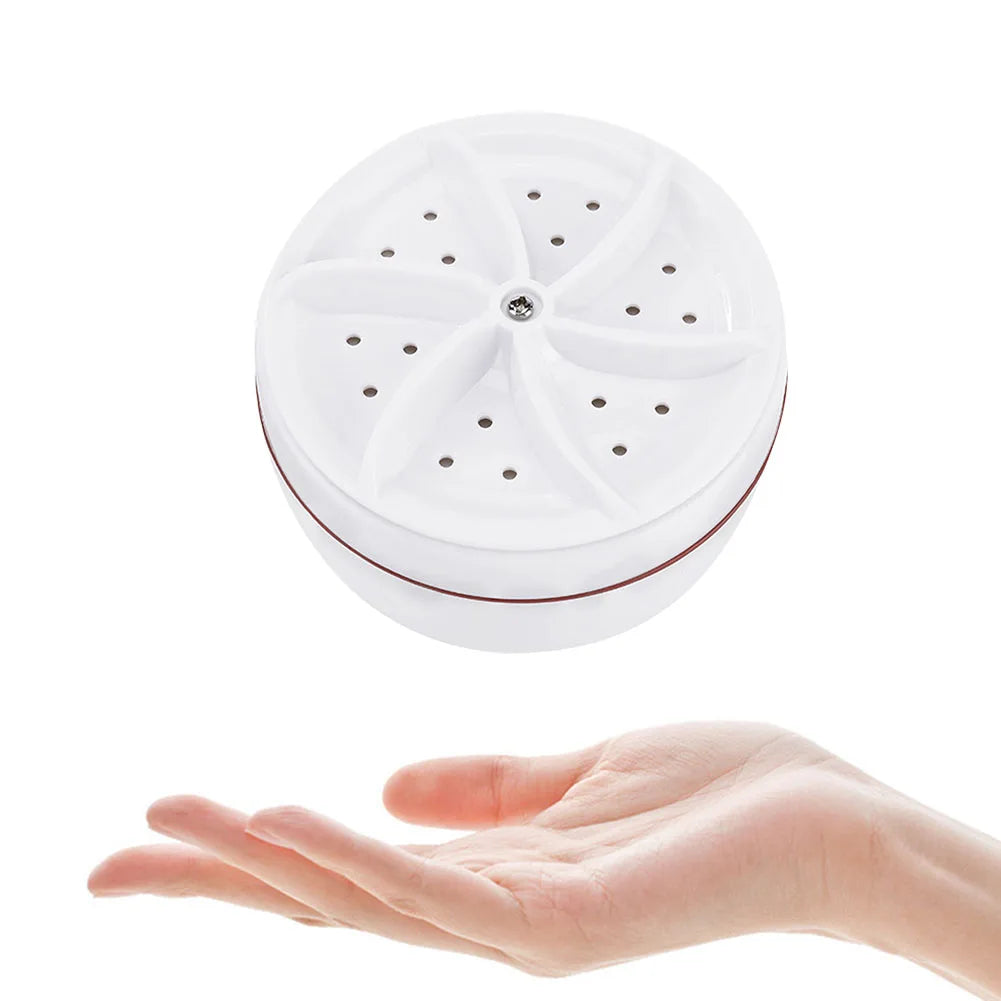Tidesmit ultrasonic turbo washer machine wheel for cleaning socks and underwear, showing detailed rotation mechanism