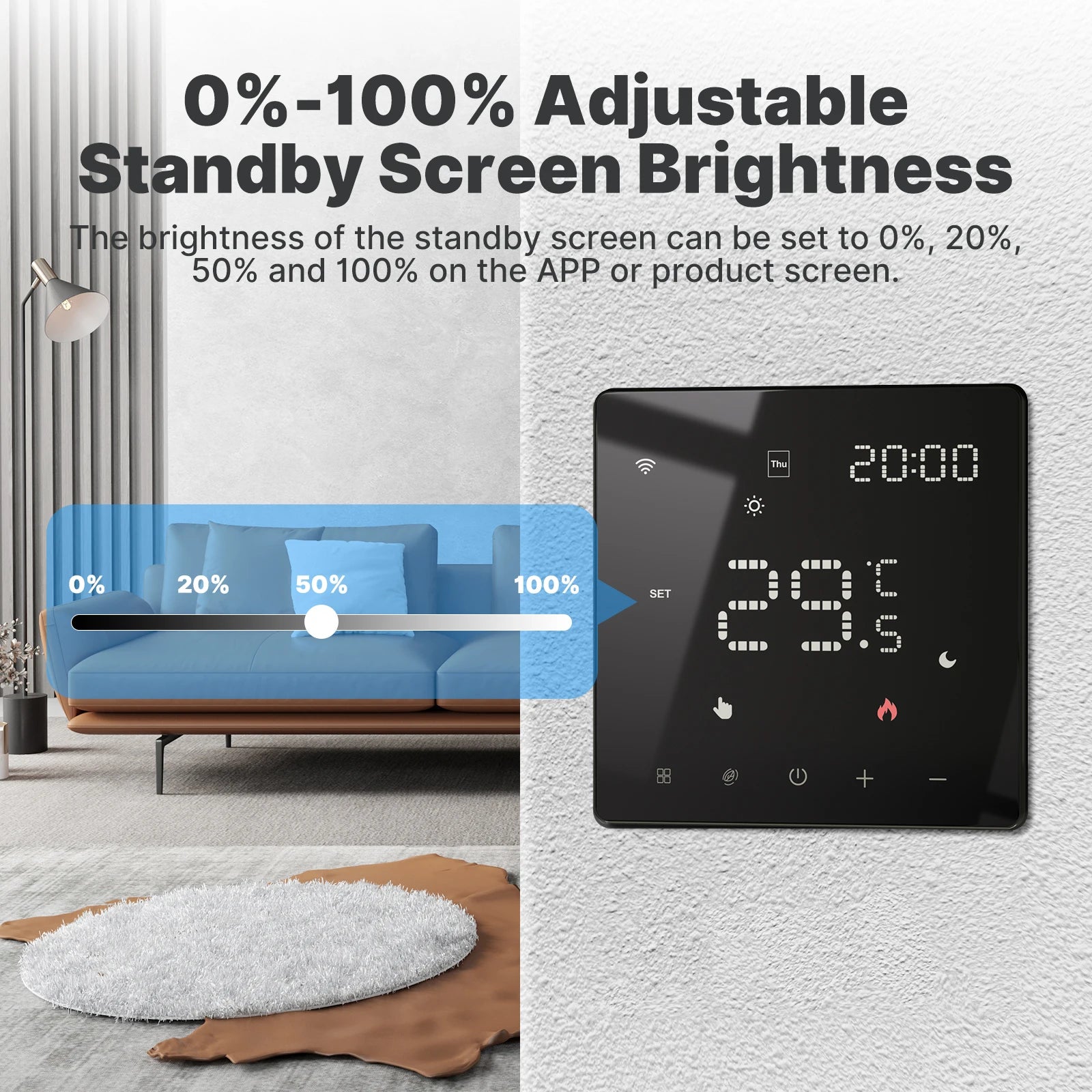 MOES Smart Tuya ZigBee WiFi Thermostat Programmable Controller Water Boiler Electric Heating Works with Alexa Google Assistant