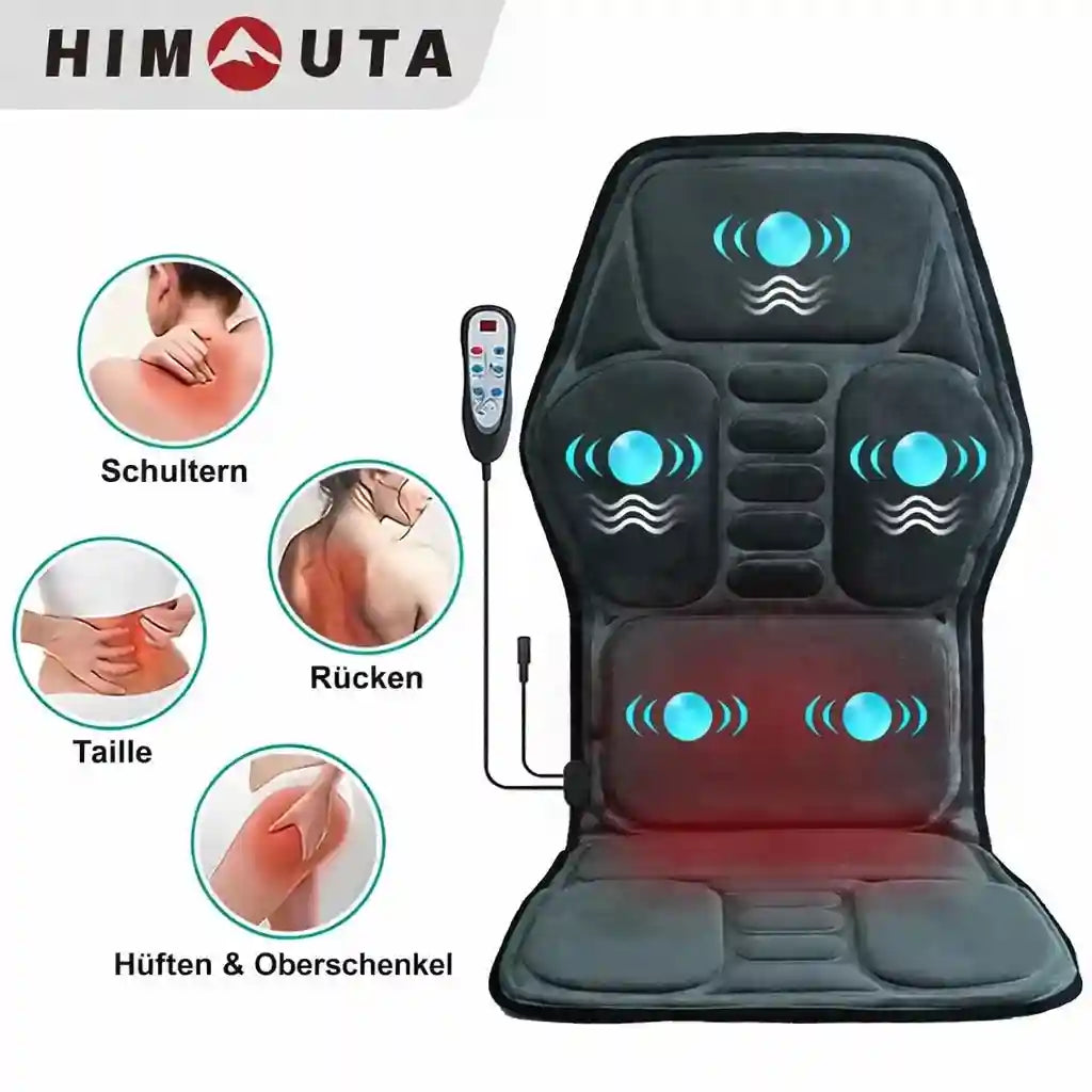 Massage Seat Cushion with Heat & Vibration - Electric Muscle Relief Massage Cushion Tidesmit