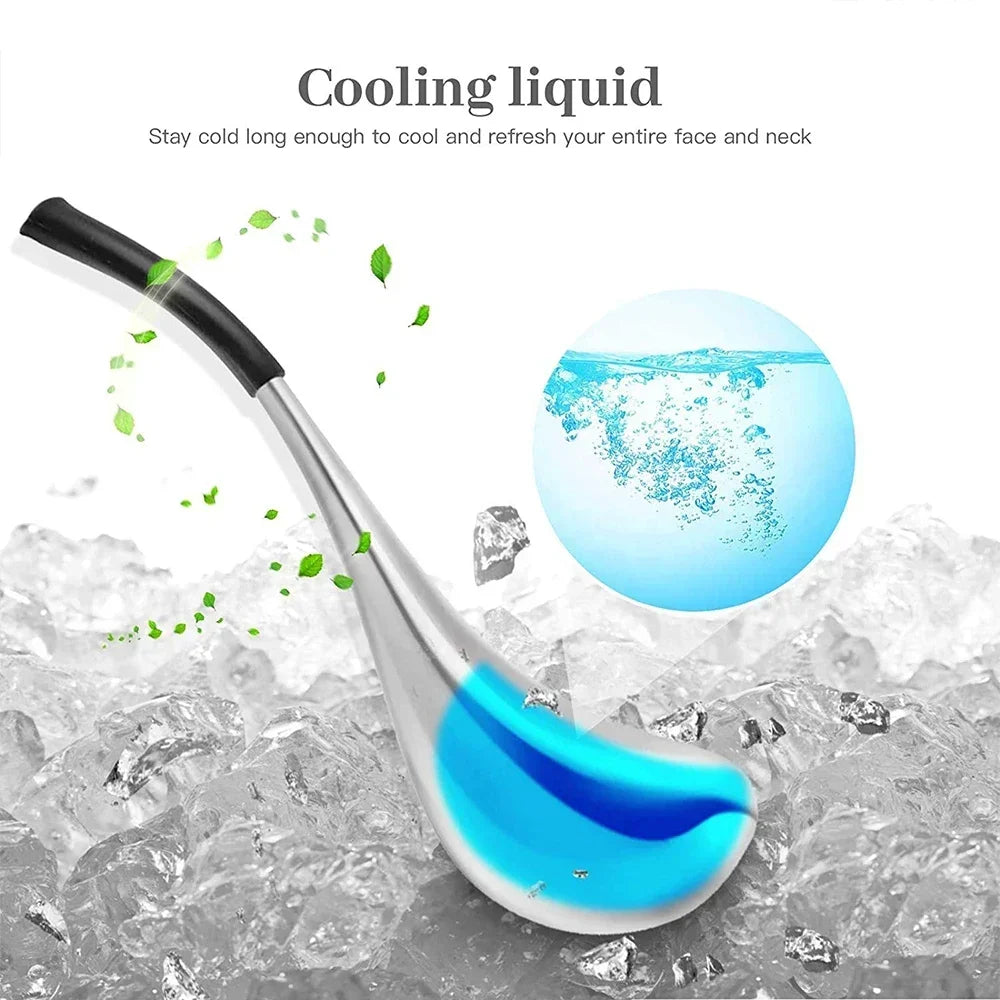 Ice Globes for Face: 2-Piece Stainless Steel Cryo Facial Massager Set Relaxation Treatment Tidesmit