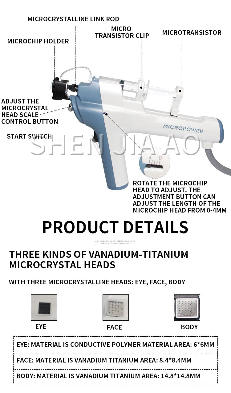 RF Mesotherapy Gun | Painless Skin Rejuvenation Device (110V-220V) Relaxation Treatment Tidesmit