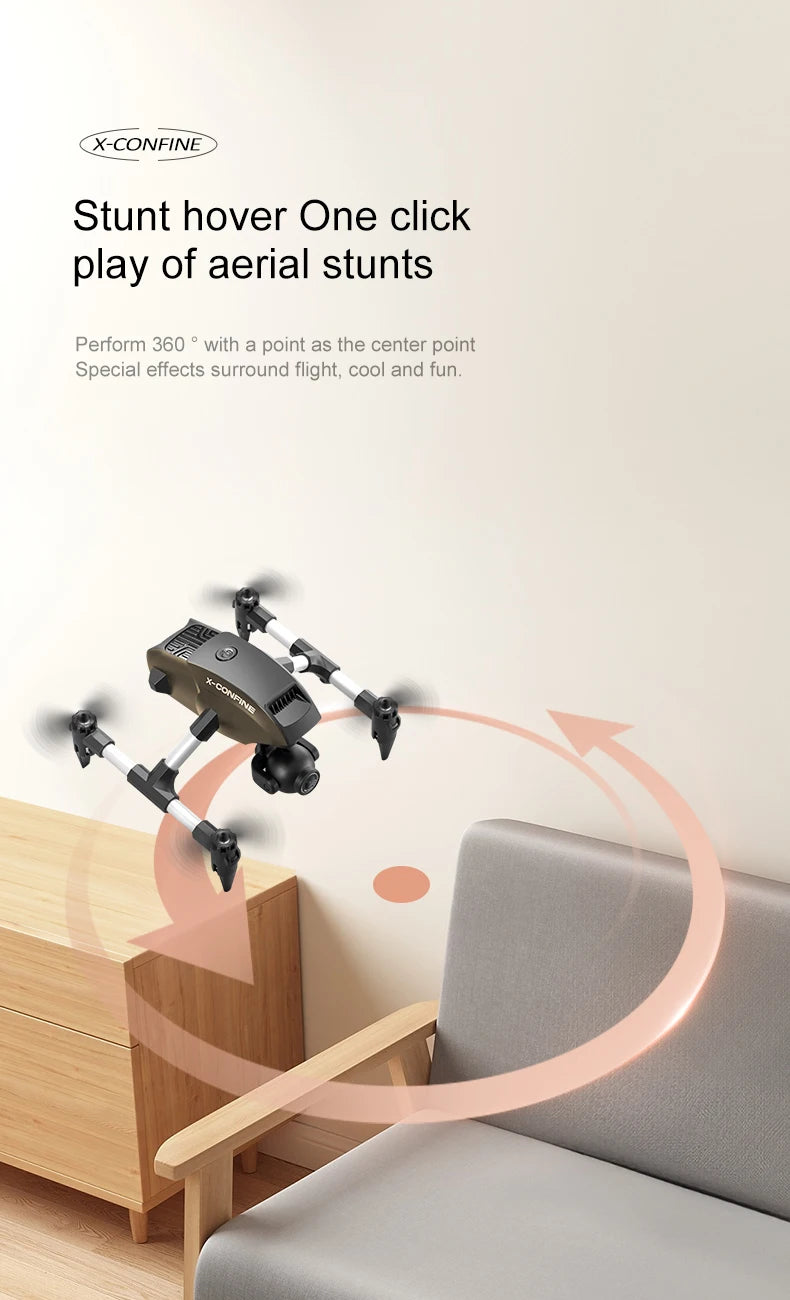 4K Camera Drone with Wide Angle Lens - Foldable V42 Model Tidesmit