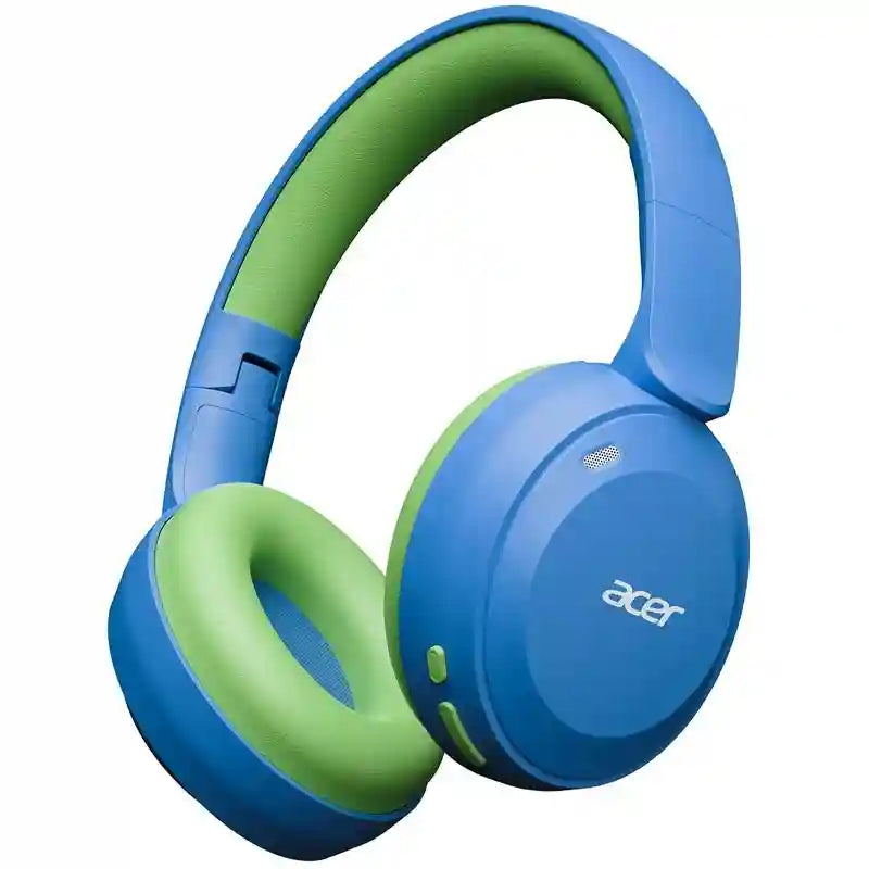 Kids Wireless Headphones, Volume Limited Bluetooth Over-Ear Headset BlueGreen Tidesmit