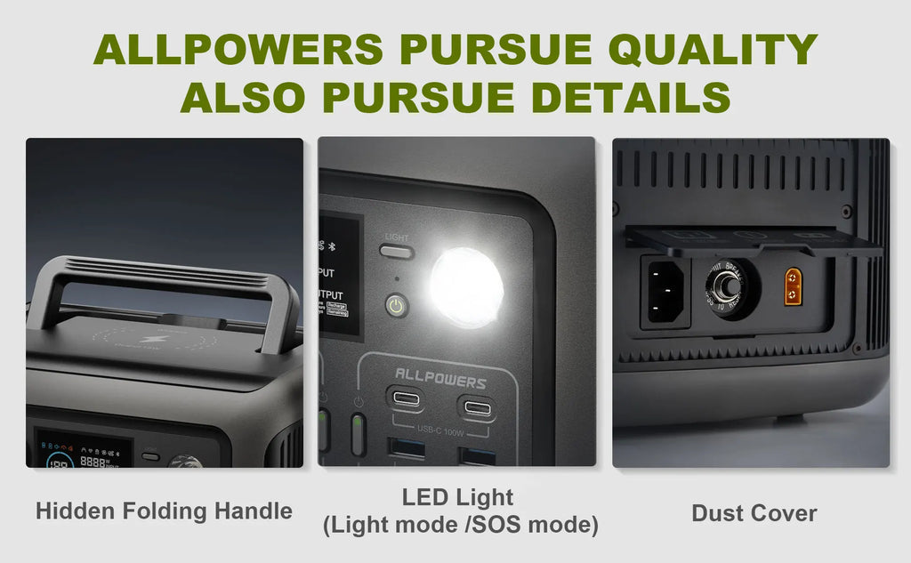 Portable Power Station 299Wh LiFePO4 with 100W Solar Panel Kit Tidesmit