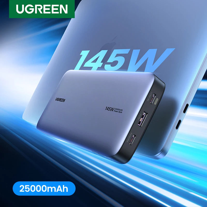 140W Portable Charger: 25000mAh PD 3.1 High Capacity Power Bank Tidesmit