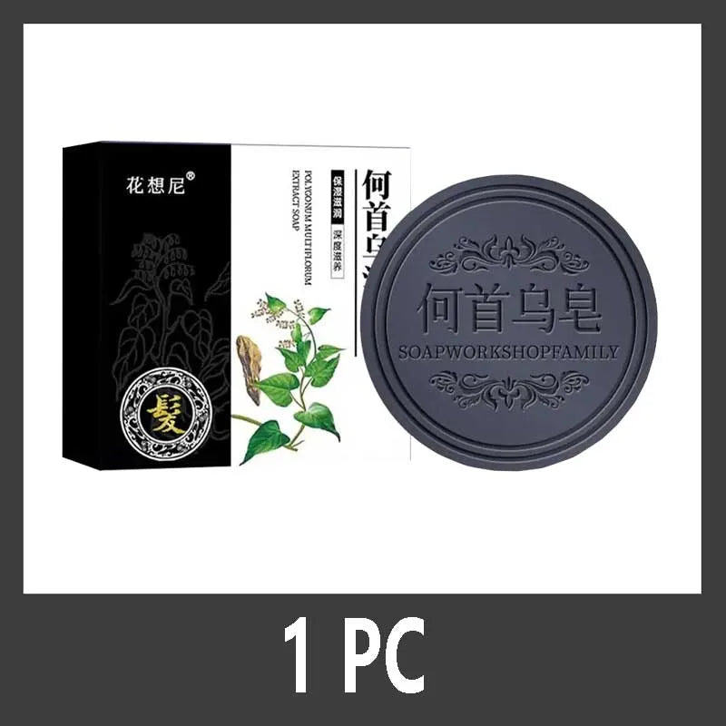 Hair Darkening Shampoo Soap Bar Repair Gray White Hair Color To Black Shampoo Soap Hair Nourishing Shampoo Soap Bar