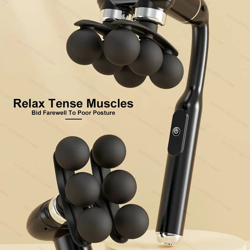 Deep Tissue Massage Gun: Rechargeable Percussive Muscle Recovery Tool Fascia Gun Tidesmit