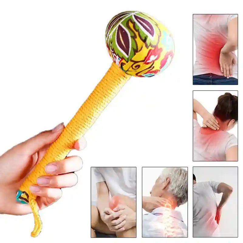 Wormwood Massage Hammer for Lymphatic Drainage and Back Muscle Relief Massage Roller Tidesmit