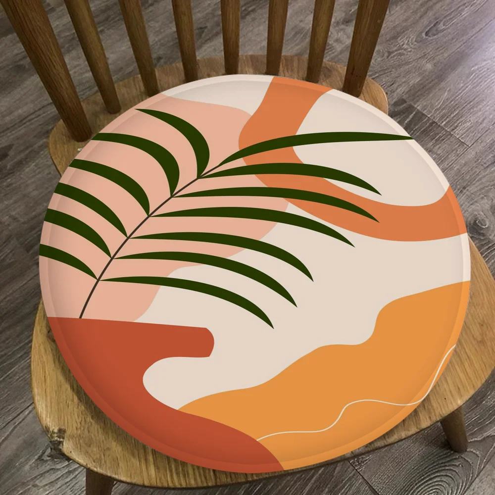 Palm Tree Leaves Art Chair Cushion Soft Office Car Seat Comfort Breathable 45x45cm Sofa Decor Tatami