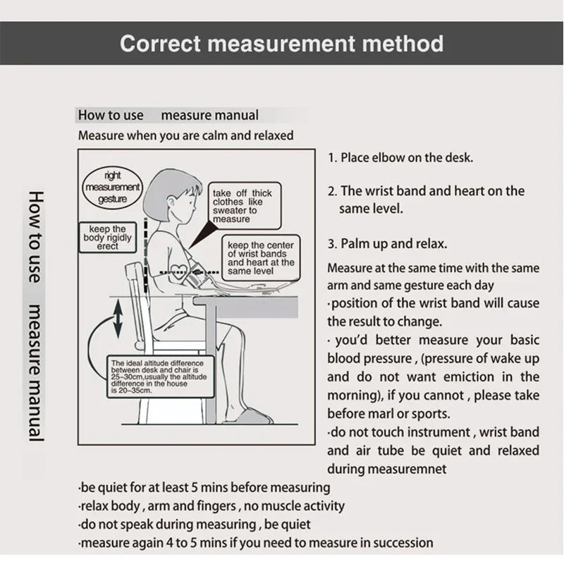 English Voice Automatic Tonometer Arm Blood Pressure Monitor Pressure Sensor Monitor Equipment Digital Tensiometer LED Display