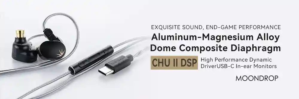 Moondrop Chu II In-Ear Monitors - High Fidelity Dynamic Driver IEMs Tidesmit