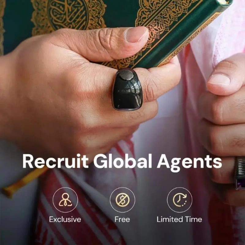 Digital Zikr Ring | Smart Health Monitor & Fitness Tracker Ring Tidesmit