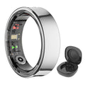 Tidesmit Smart Health Ring - Fitness Tracker with Biometric Sensor Silver UNITED KINGDOM Tidesmit