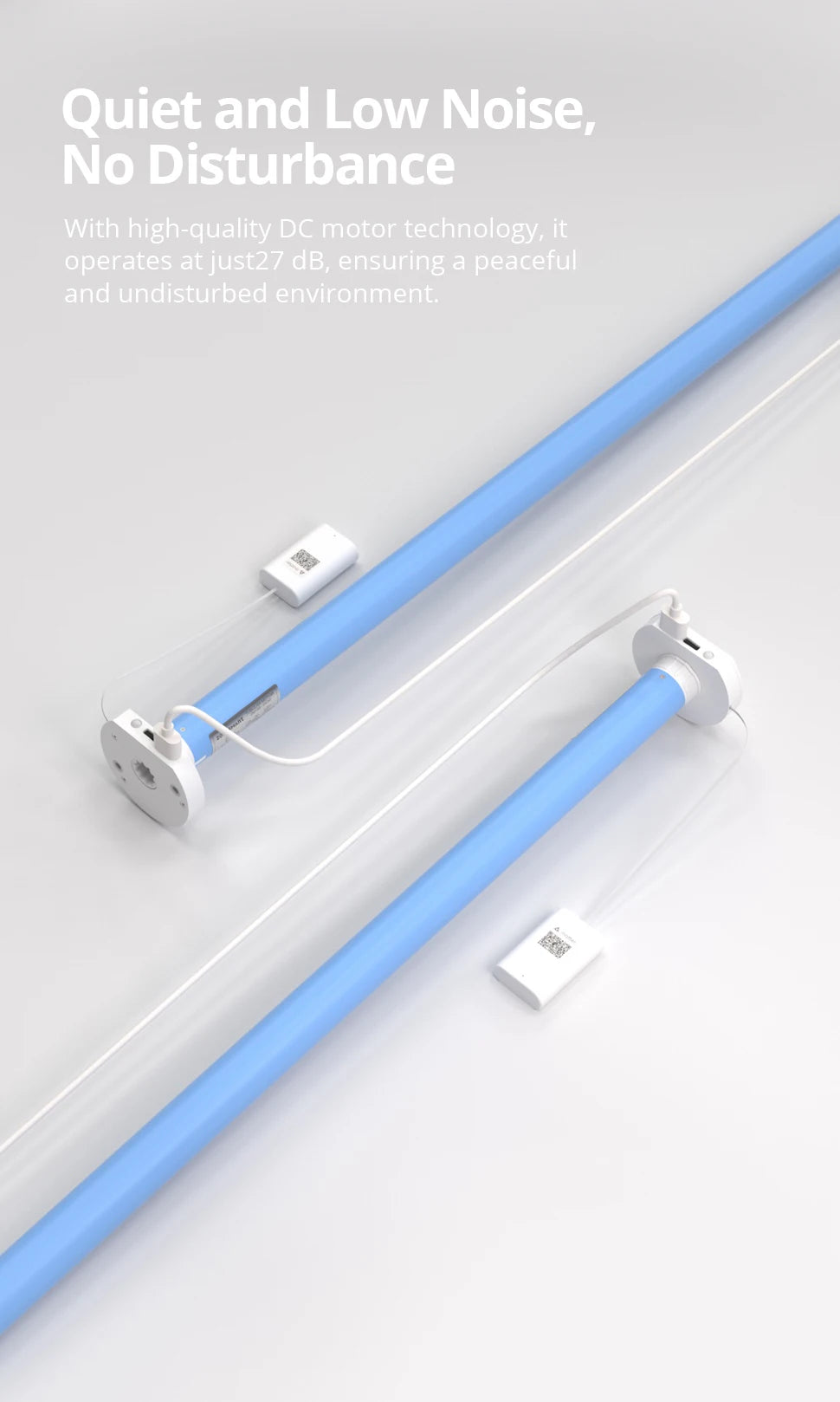 Tidesmit 28mm Smart Roller Shade Motor - Matter Over WiFi Compatible Tidesmit