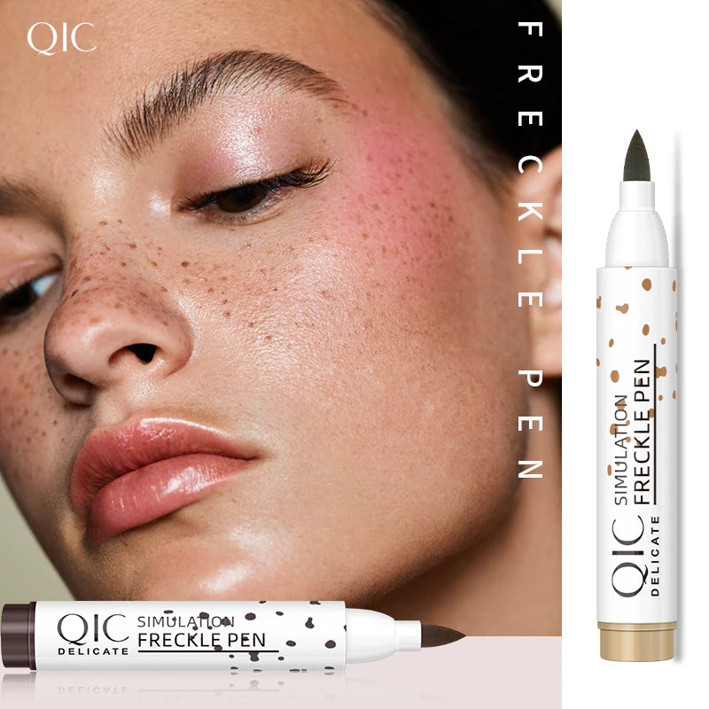 Tidesmit waterproof fake freckles pen for natural dotted face makeup look close-up