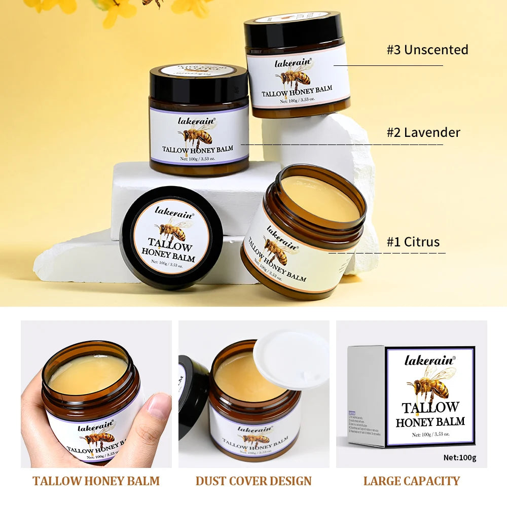 Whipped Beef Tallow And Honey Balm Moisturizing Beef Tallow Face Cream Body Lotion Grass Fed Grass Finished Face Cream Skin Care