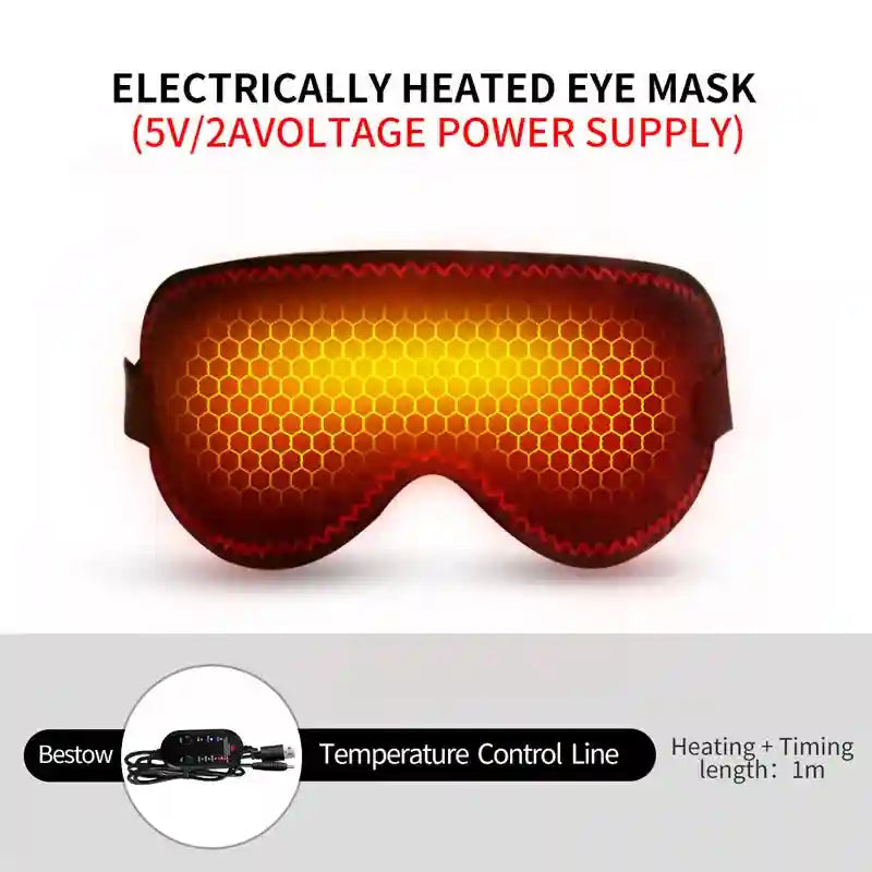 Heated Eye Massage Mask with 3 Heat Modes - Portable Wellness Device Eye Massage Instrument 5V-H Tidesmit