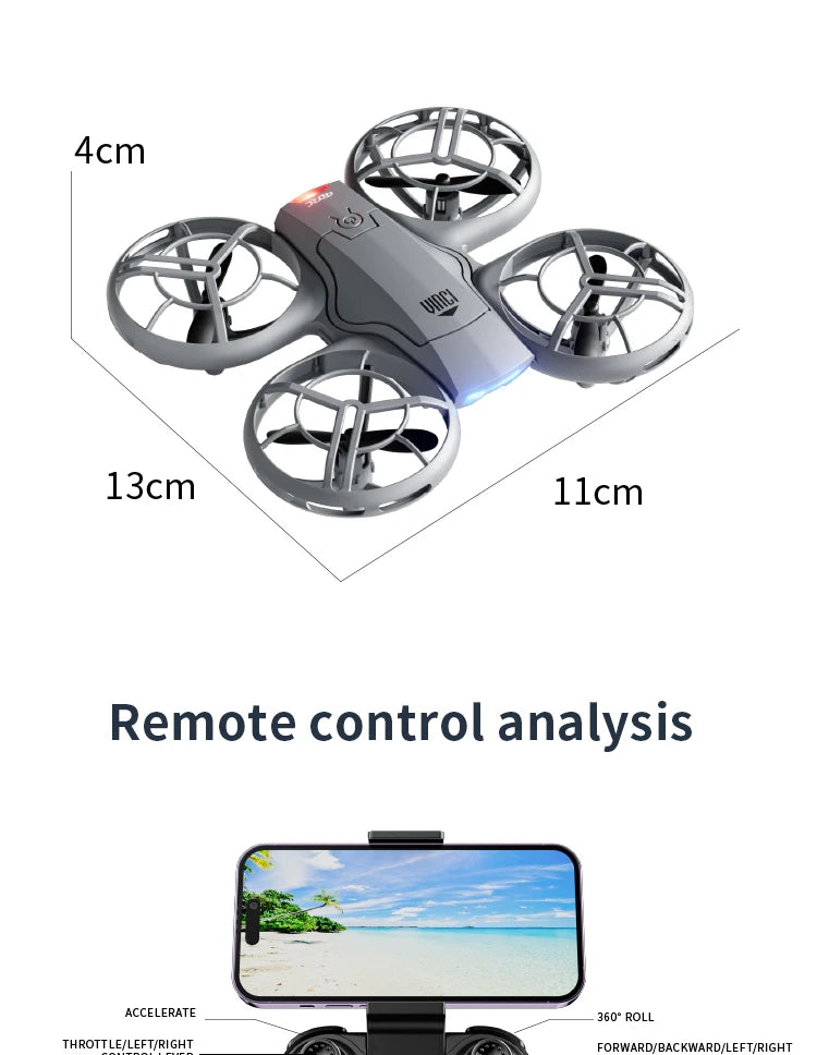 Mini 4K Camera Drone – Foldable Quadcopter for Beginners with GPS Tidesmit