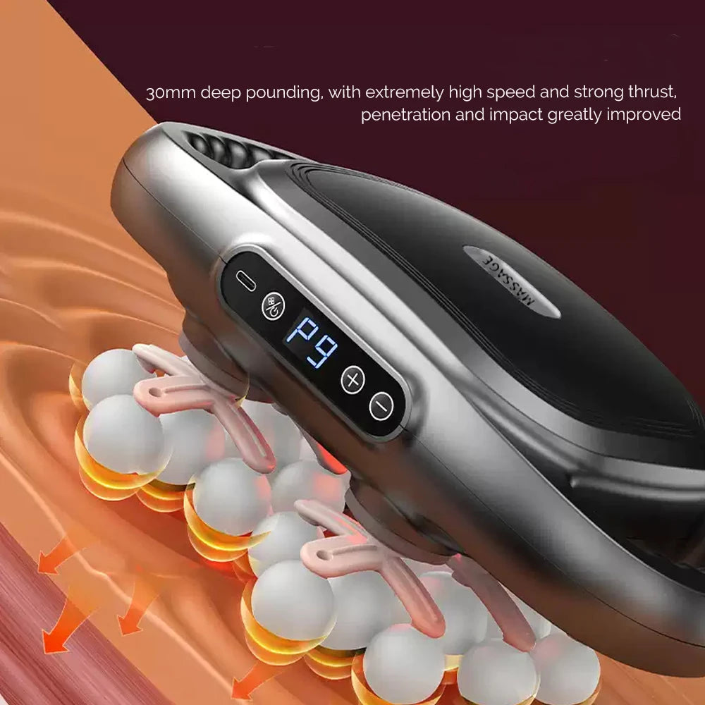 Fascia Gun 22 Head Deep Tissue Percussion Massager - Ergonomic Recovery Fascia Gun Tidesmit