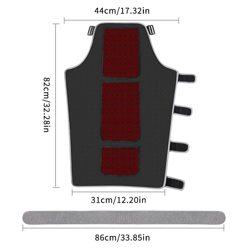 Red Light Heating Pad for Leg Pain - 24V Heated Support for Recovery Massage Cushion Tidesmit