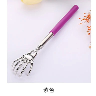 Telescopic Back Scratcher Stainless Steel Retractable Massager Back Massage Instrument A-Purple Tidesmit
