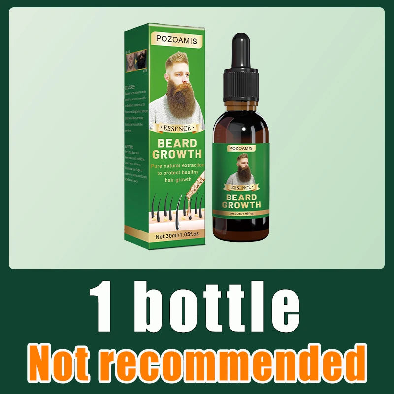 Beard Growth Liquid for Thicker Fuller Hair - Tidesmit Natural Formula Scrubs Treatments Pack of 1Pcs Tidesmit