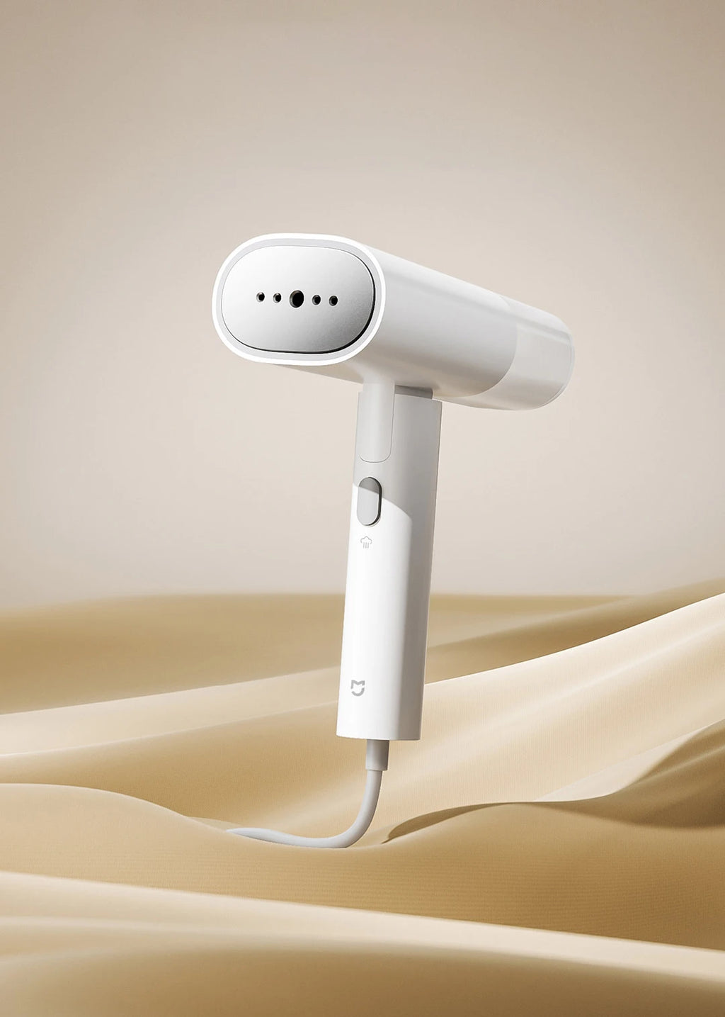 Tidesmit MIJIA Handheld Garment Steamer 2 showing portable foldable design for home steam cleaning and flat ironing