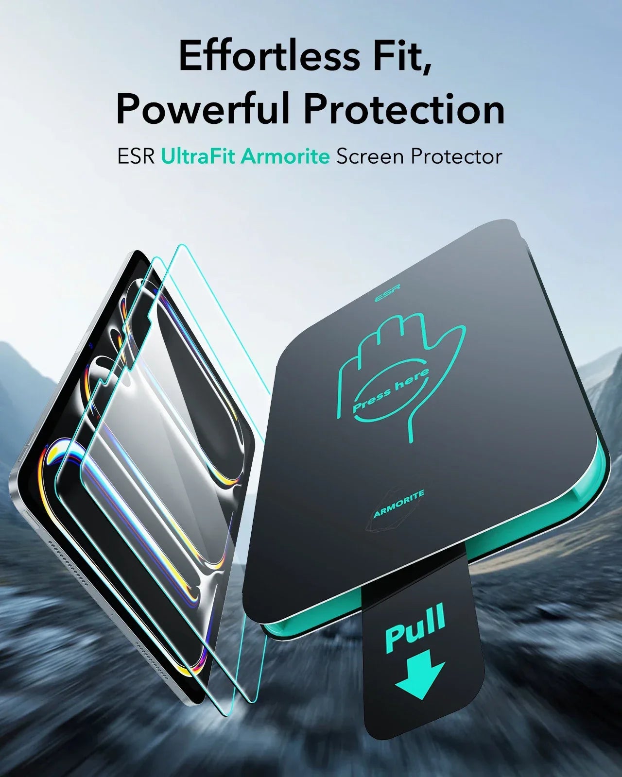 iPad Pro Screen Protector 2 Pack - Armorite Tempered Glass by ESR Tidesmit