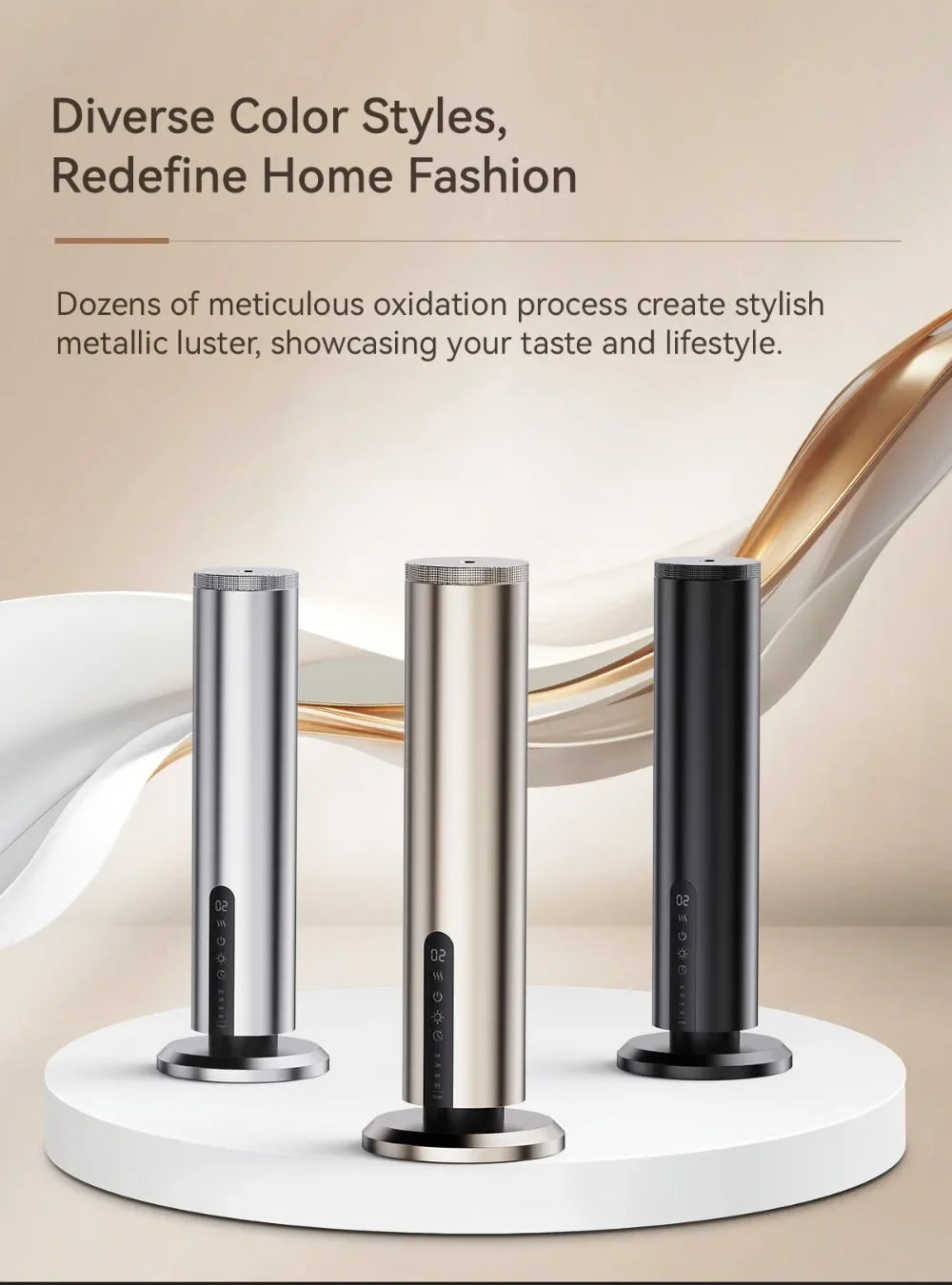 Professional Aroma Diffuser Electric Smell for Home Room Fragrance Waterless Scent Diffuser Smart Bluetooth Smell Distributor