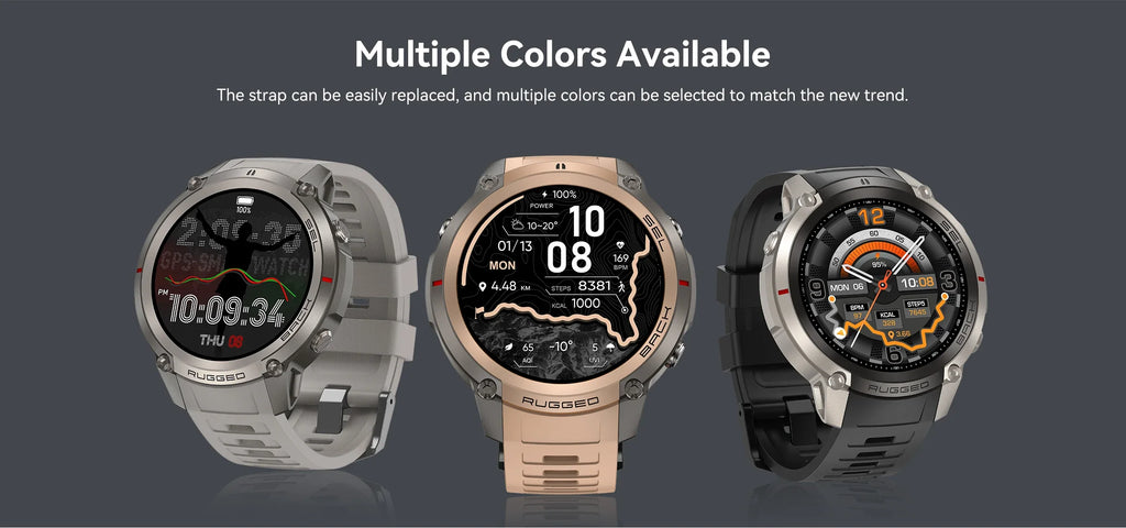 2026 New Outdoor GPS Smart Watch Map Compass Navigation 5ATM Waterproof Bluetooth Call 100+Sport Mode Men AMOLED HD Smart Watch