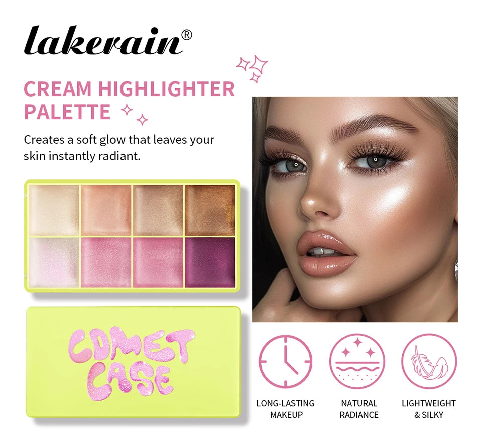 Tidesmit High Gloss Cement Case eyeshadow palette with matte and shimmer pink brown nude makeup shades