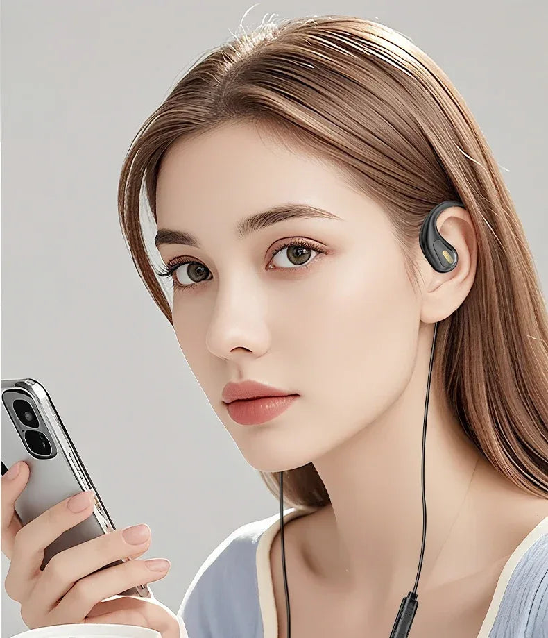Tidesmit Open Ear Gaming Headset | Wired ENC Mic | 3.5mm & Type-C Options Tidesmit