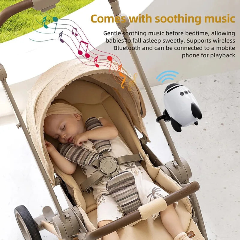 Portable Baby Sound Machine Baby Soothing Natural Sounds Bluetooth White Noise Lightweight Portable Baby Calming Device