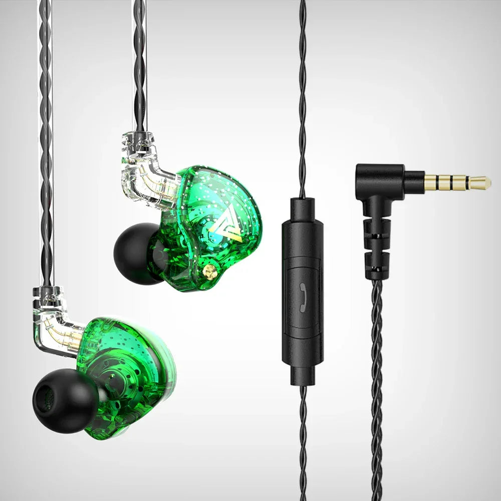 Tidesmit AK6 Pro Wired Earbuds with Microphone Noise Cancelling AK6 Pro Green Tidesmit